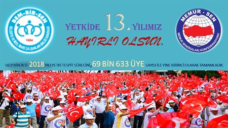 YETKİDE 13. YILIMIZ KUTLU OLSUN…